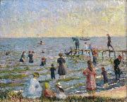 William Glackens Bathing at Bellport Long Island oil painting artist